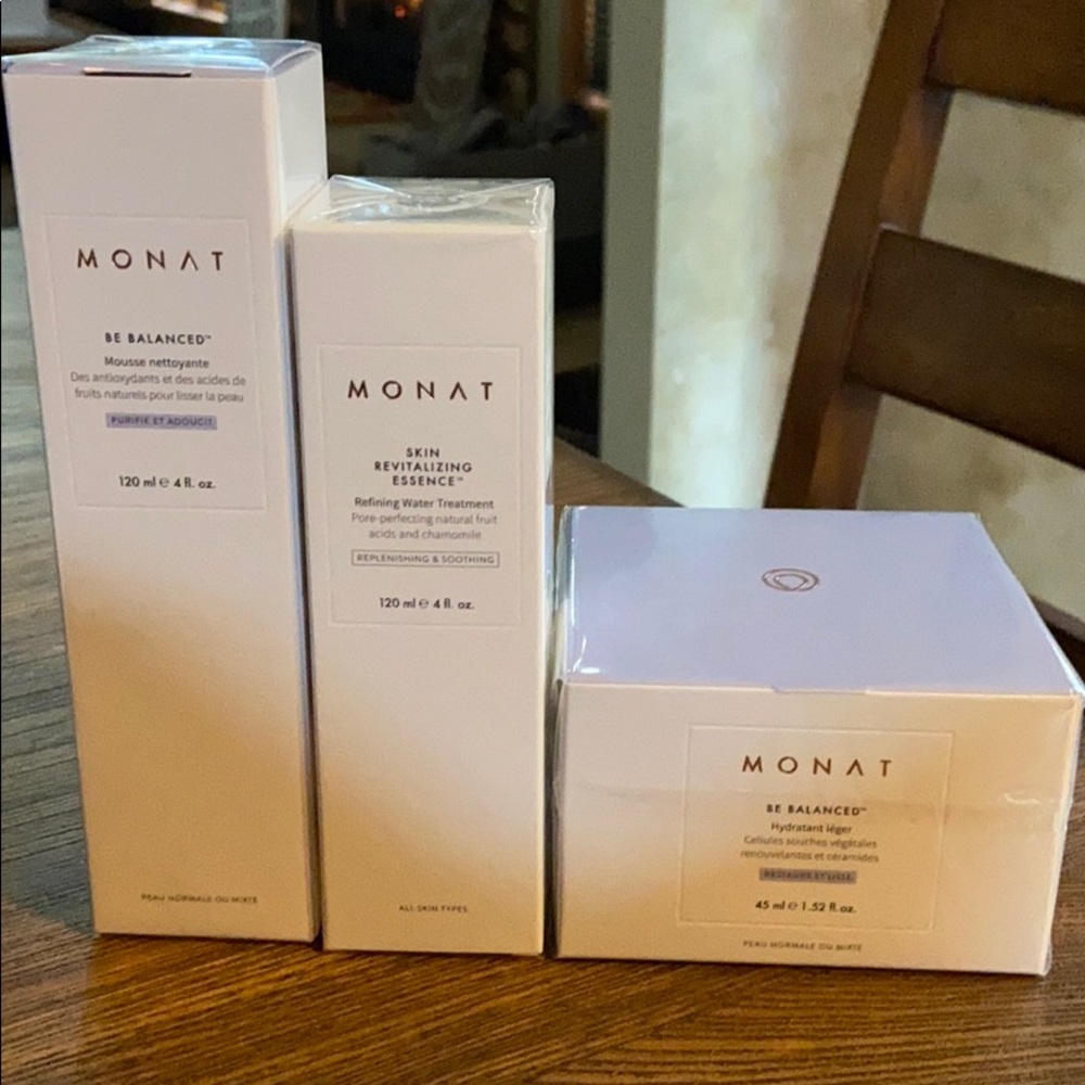 Monat Be Balanced skin care line
